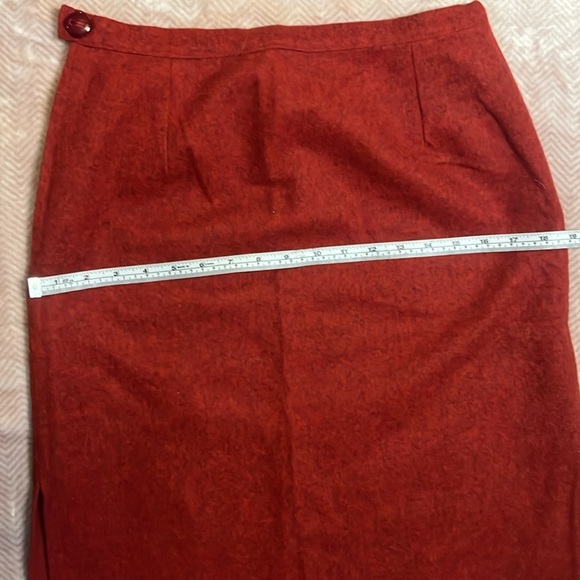 Adorable vintage red felt women’s skirt and blazer suit MINT est size 8 - Picture 12 of 16